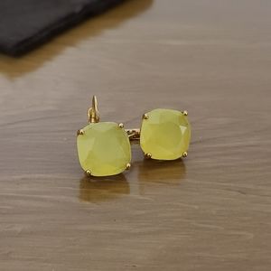 Kate Spade Yellow Leverback Earrings